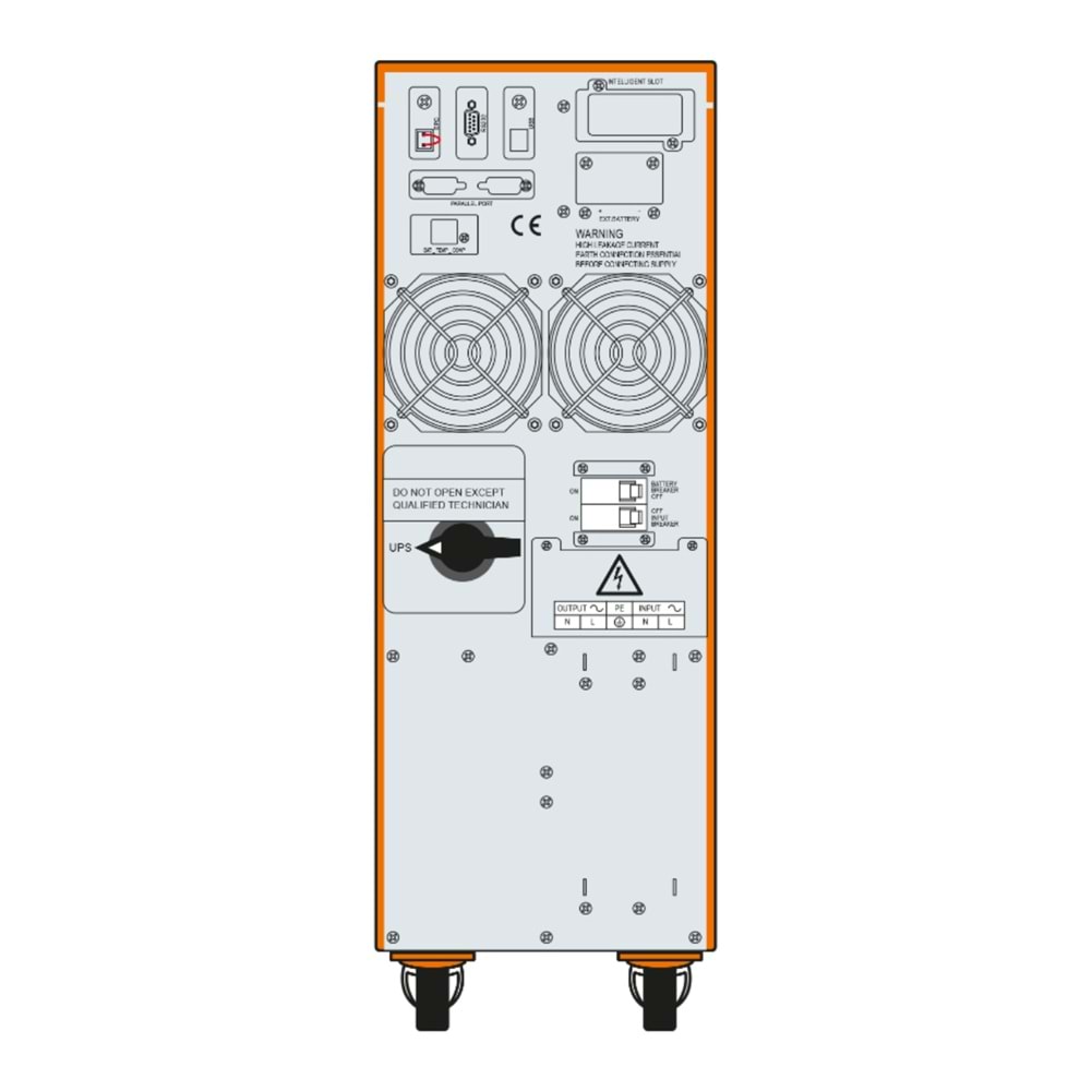 MAKELSAN 6KVA POWERPACK SE ONLINE LCD EKRAN TOWER UPS Ücretsiz Kurulum 1/1 (16X7AH) (+V.2) K.G.K_PF=1 