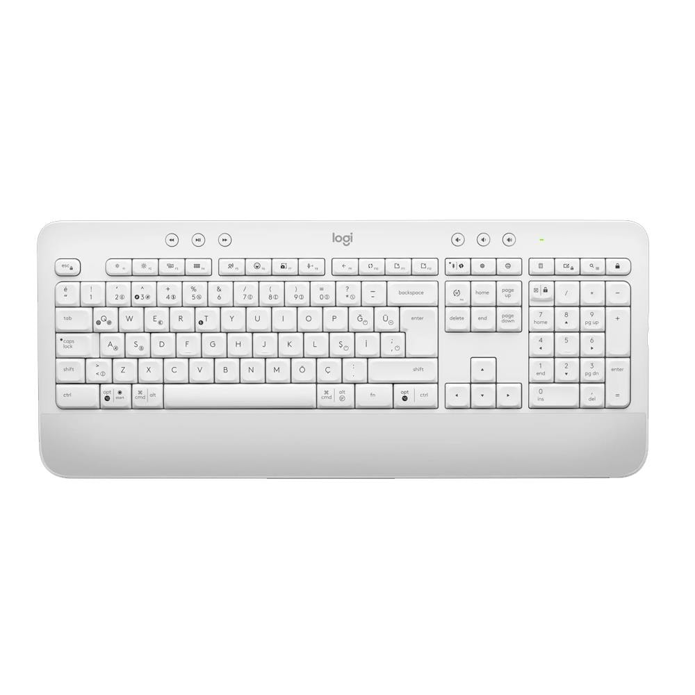 LOGITECH K650 Kablosuz Q Trk Beyaz Klavye (920-010973)