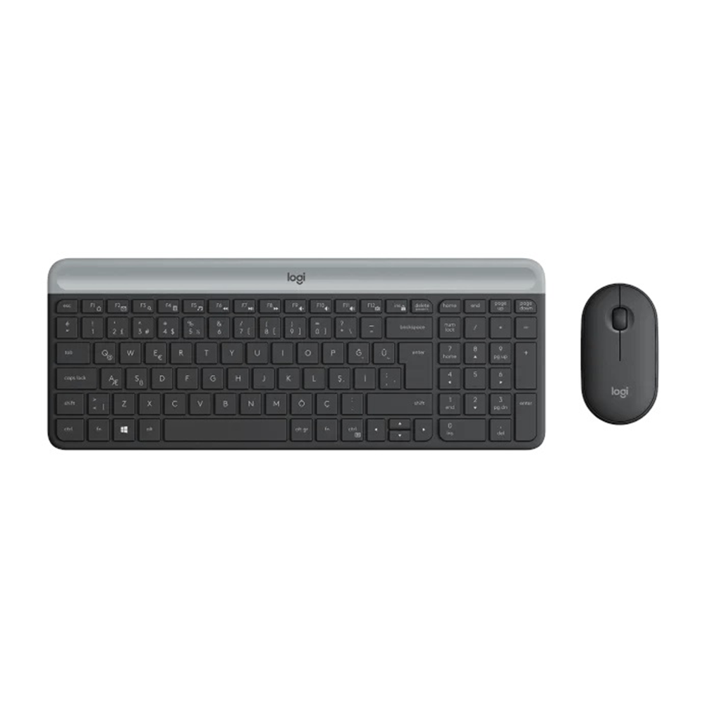 LOGITECH MK470 Kablosuz Q Trk Siyah Klavye - Mouse Set (920-009435)