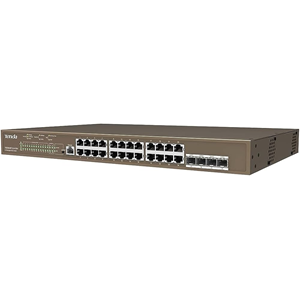 TENDA 24port PoE 410w 4-SFP Gigabit Yönetilebilir Switch TEG5328P-24-410W