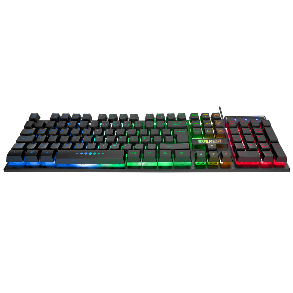 EVEREST KM-198 Kablolu USB Q Trk Siyah Gaming Klavye - Mouse Set