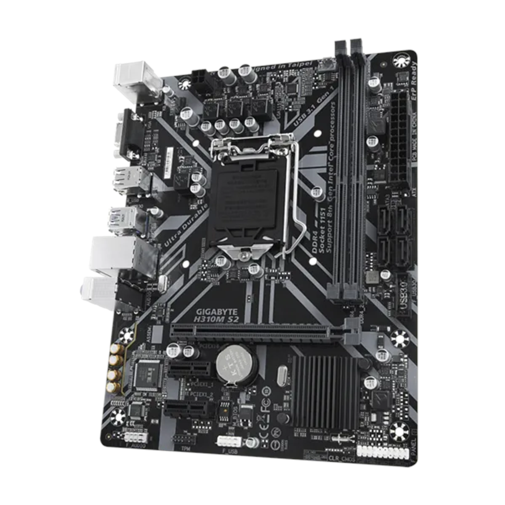 GIGABYTE H310M-S2 DDR4 SATA3 PCIe 16X v3.0 1151p v2 mATX 