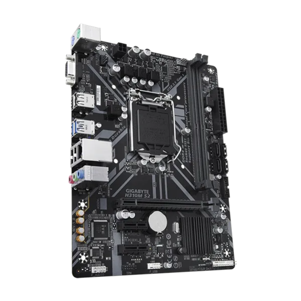 GIGABYTE H310M-S2 DDR4 SATA3 PCIe 16X v3.0 1151p v2 mATX 