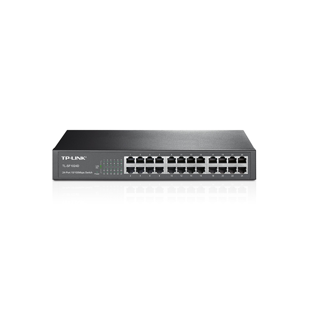 TP-LINK 24port 10/100 Yönetilemez Switch TL-SF1024D