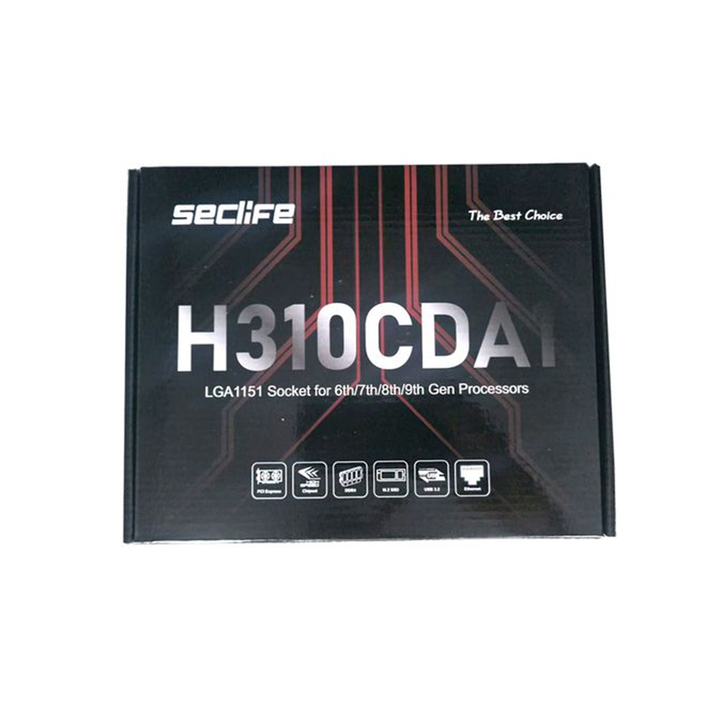 SecLife H310DA1 DDR4 HDMI PCIe 16X v3.0 1151p 6/7/8/9th mATX