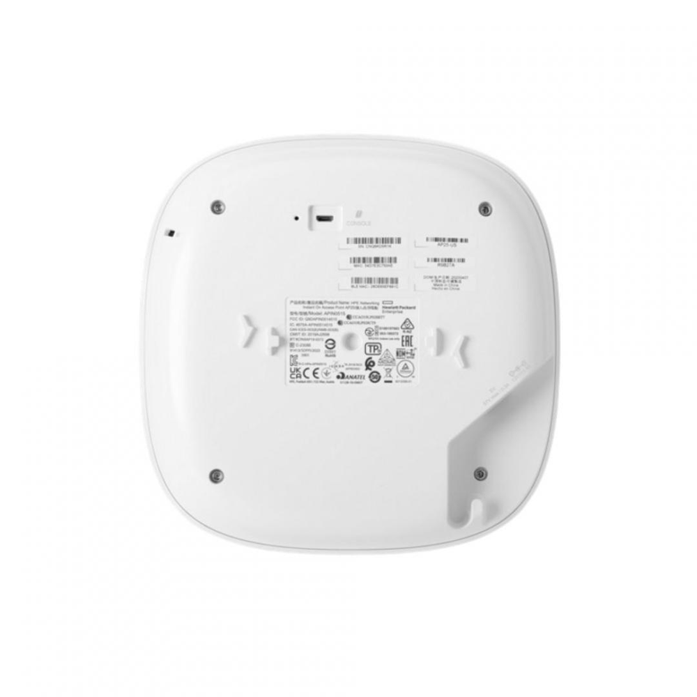 HPE ARUBA Instant On AP25 R9B28A (RW) WIFI6 Çift Bant 5GHz 4×4 / 2.4GHz 2×2 2.5GbE PoE+ İç Mekân Access Point