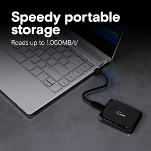 CRUCIAL 1TB X9 CT1000X9SSD9 1050-1050MB/s SSD TypeC Harici Disk
