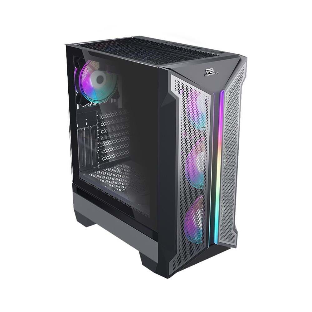 POWERBOOST VK-Z002B 4-ARGB Gaming Mid-Tower PC Kasası