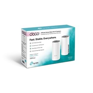 TP-LINK DECO E4-2P 1200mbps AC1200 Dual Band Mesh Router 2-li paket