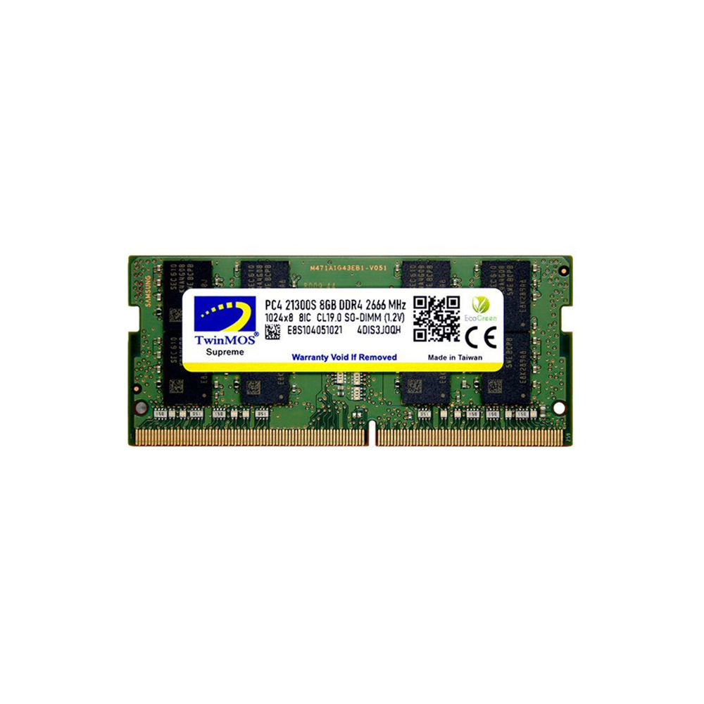 TWINMOS 8 GB DDR4 2666MHZ NOTEBOOK RAM VALUE MDD48GB2666N-