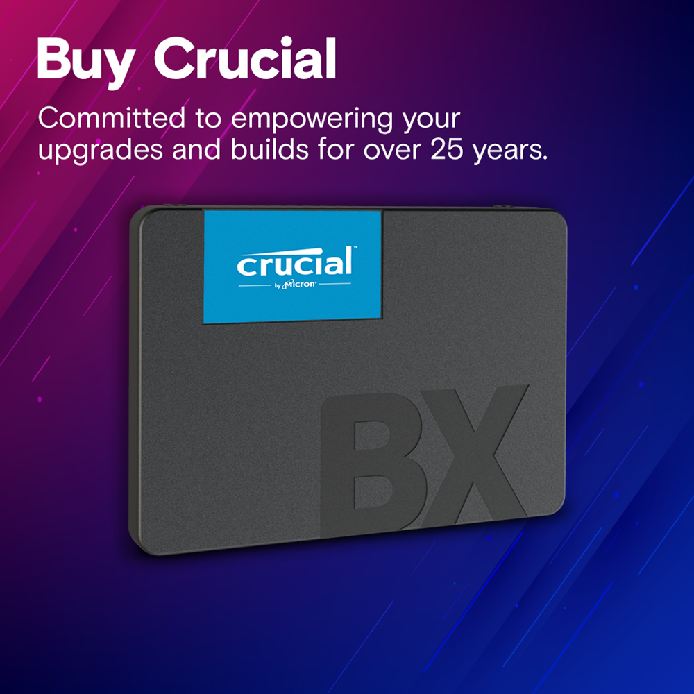 CRUCIAL 1TB BX500 CT1000BX500SSD1 540- 500MB/ SSD SATA-3 Disk Kutusuz