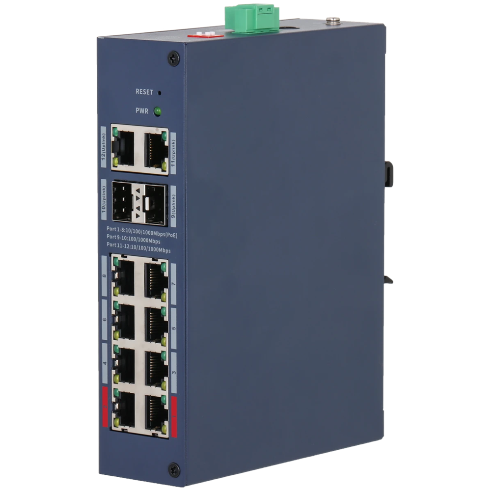 DAHUA 8port PoE 117w 2-SFP Gigabit Yönetilebilir Switch CHS4212-8GT-110