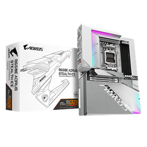 GIGABYTE B650E AORUS STEALTH ICE DDR5 HDMI DP PCIe 5.0 AM5 ATX BEYAZ