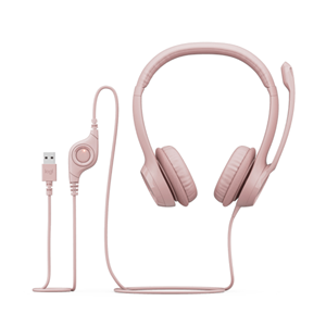 LOGITECH H390 USB Mikrofonlu Kulaklık Pembe 981-001281 