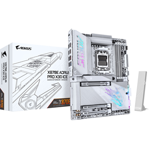GIGABYTE AORUS PRO X ICE X870E DDR5 HDMI PCIe 5.0 AM5 ATX Beyaz