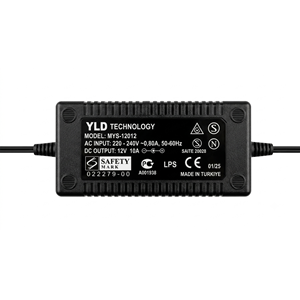 YLD 12v 10amper MYS-12012 Plastik Masa Tipi Kasa Adaptör