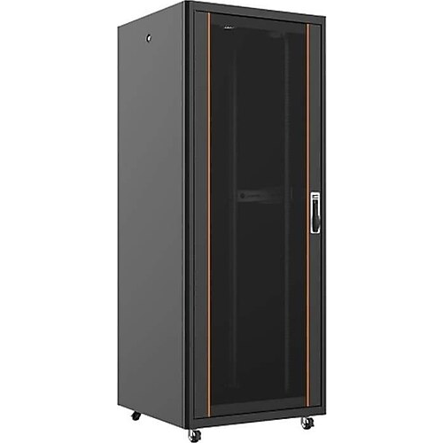AGER 26U 800x800mm Dikili Tip Siyah Kabinet Vega AG-VB26U8080S1-BAAA-A-M1 Cam Kapak
