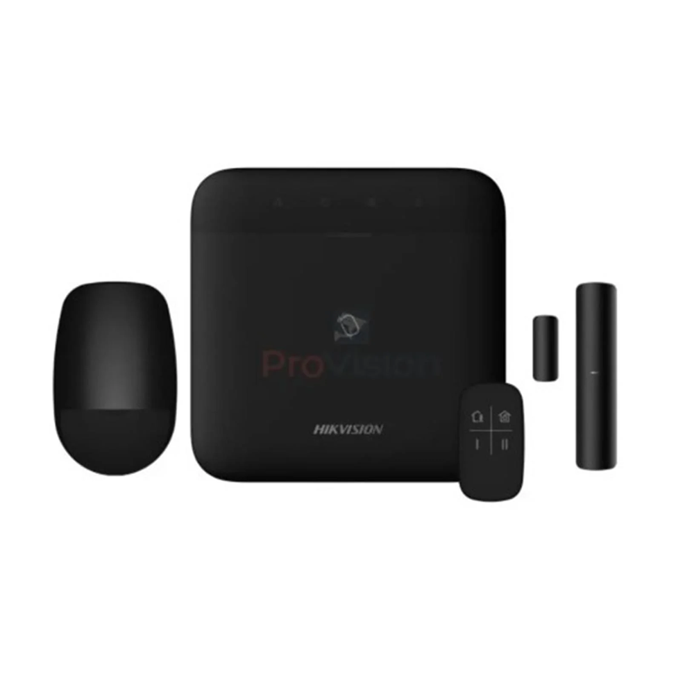 HIKVISION AX PRO Kit DS-PWA64-Kit-WE(B) 64Bölgeli Siyah Kablosuz Alarm Seti