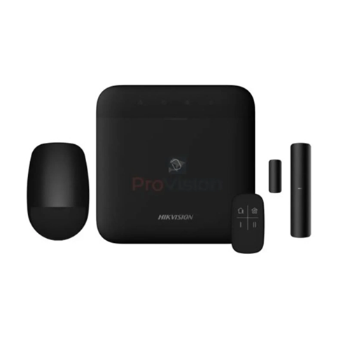 HIKVISION AX PRO Kit DS-PWA64-Kit-WE(B) 64Bölgeli Siyah Kablosuz Alarm Seti