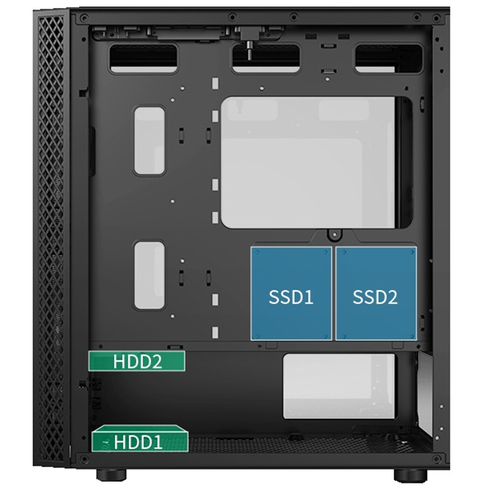 AZTECH 600w SKYLINE AZT04 RGB Gaming Mid-Tower Pc Kasası
