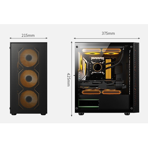 AZTECH 600w SKYLINE AZT04 RGB Gaming Mid-Tower Pc Kasası