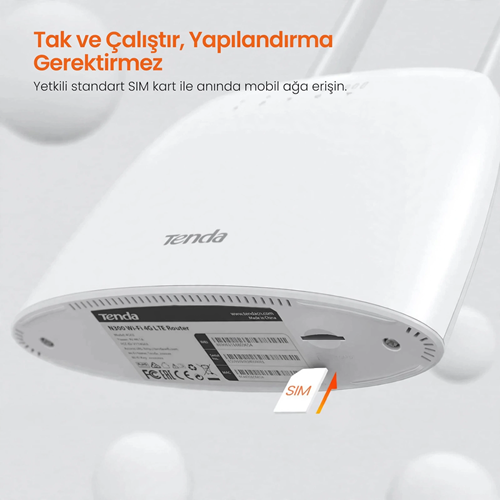 TENDA 4G06 Wıfı4 N300 4G VoLTE Router