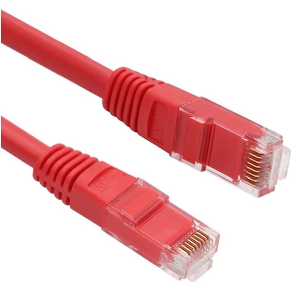 ODS 0.5metre CAT6 Utp LSZH Saf Bakır Kırmızı Patch Kablo (5'li paket)