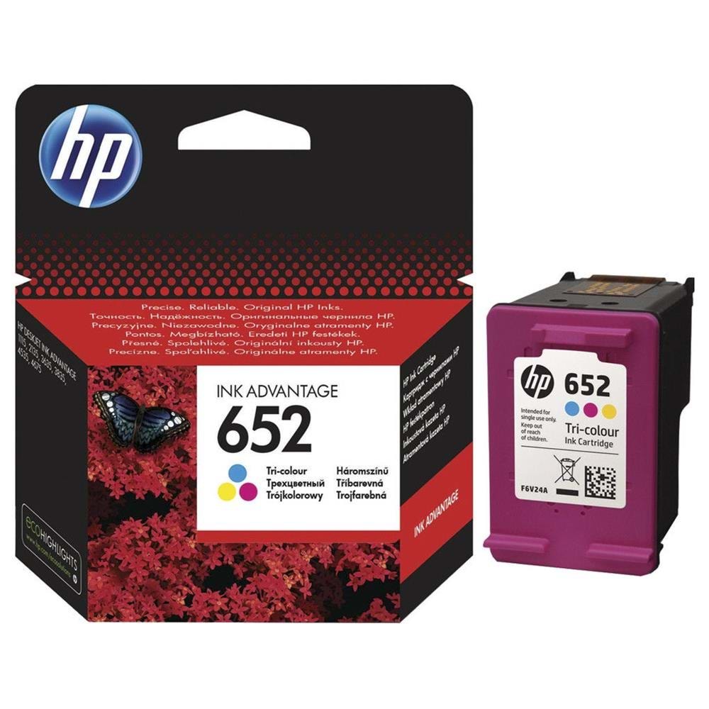 HP 652 F6V24AE RENKLİ Yazıcı Kartuşu