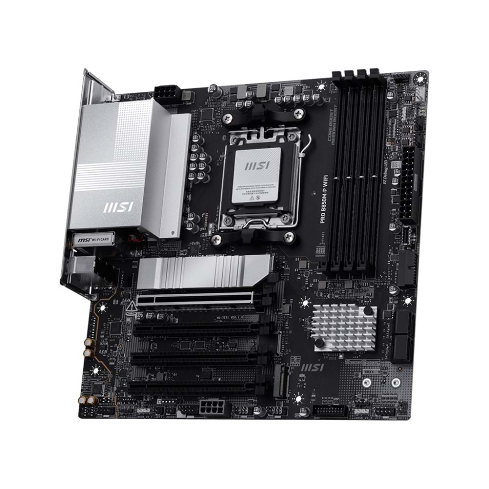 MSI PRO B850M-P WIFI DDR5 HDMI-DP PCIE 5.0 AM5 MATX
