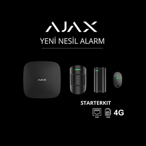 AJAX Starterkit 4G Alarm Seti Siyah