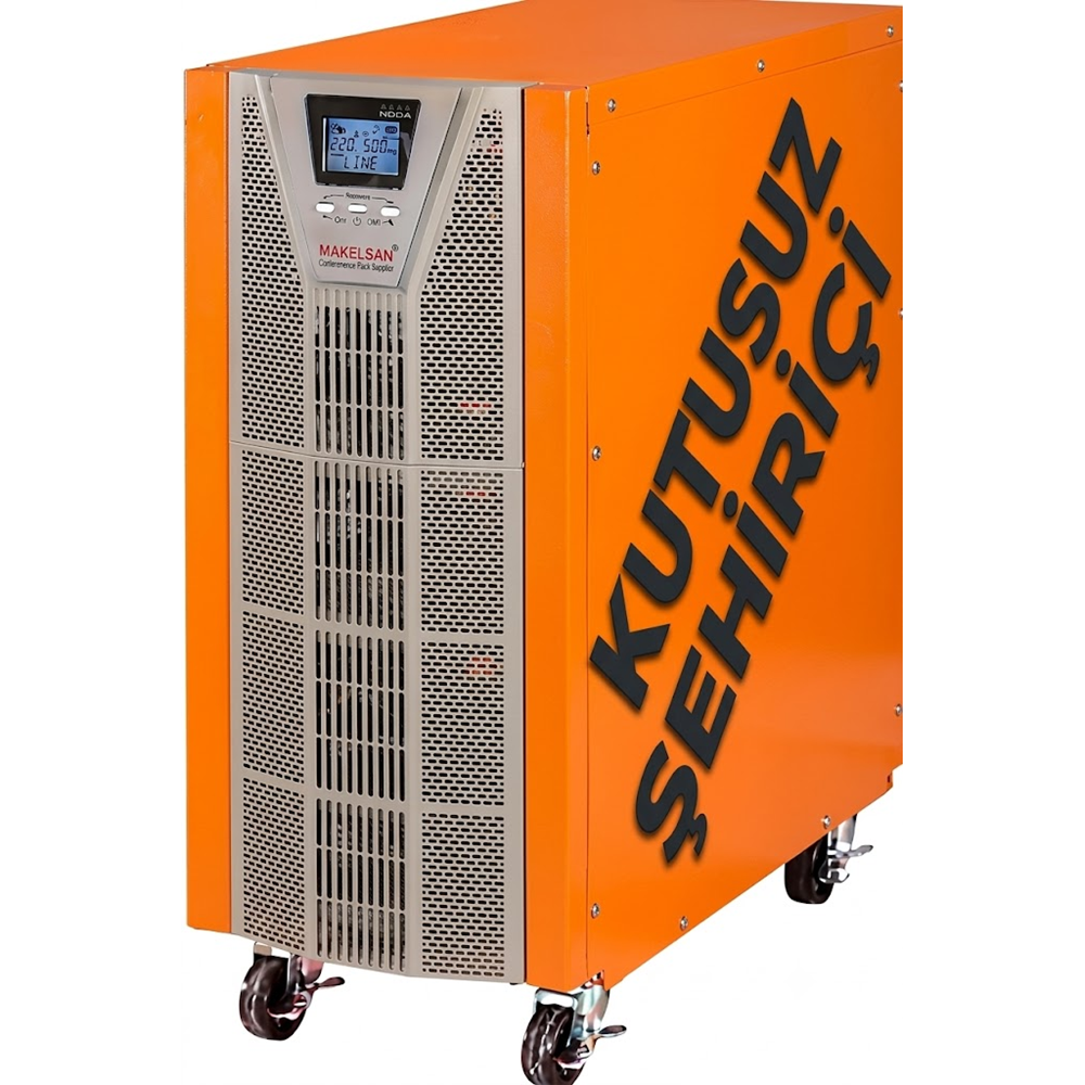 MAKELSAN 10kva Powerpack Se Online Ups Ücretsiz Kurulum 1/1 (20X7AH) (+V.2) K.G.K_PF1 (KUTUSUZ)(ŞEHİRİÇİ)