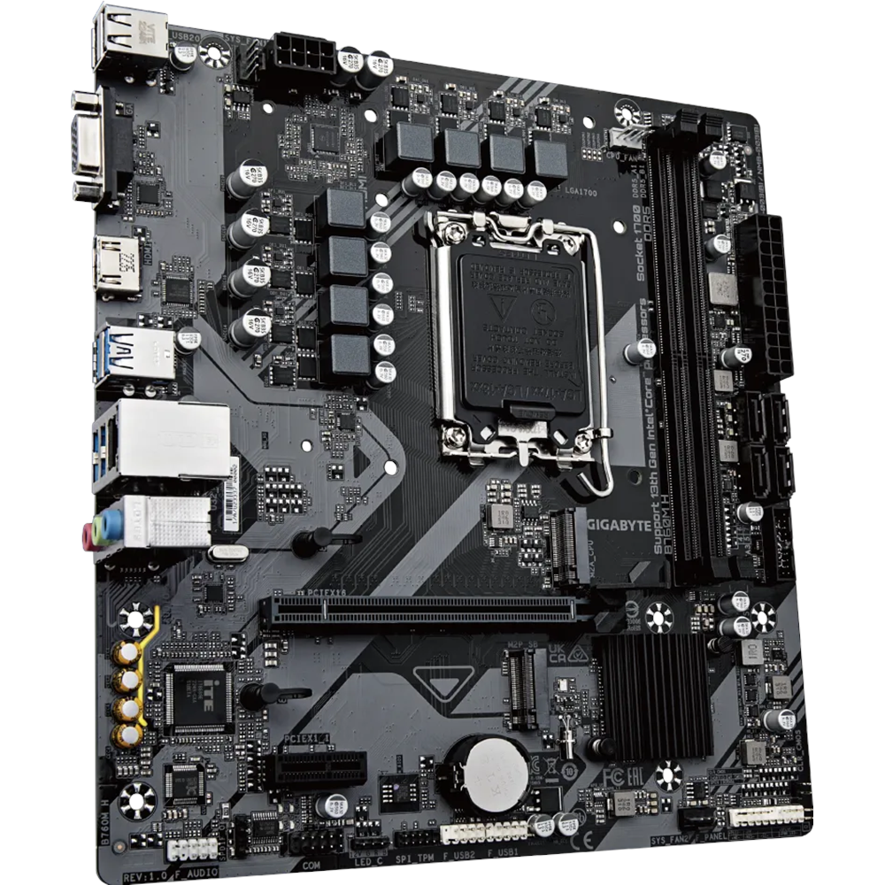 GIGABYTE B760M-H DDR5 VGA-HDMI PCIe 4.0 1700p mATX