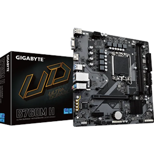 GIGABYTE B760M-H DDR5 VGA-HDMI PCIe 4.0 1700p mATX