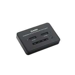 DARK DK-AC-DSDM2C Çift Yuvalı M.2 NVMe & M.2 SATA USB 3.2 Gen2 Type-C Bilgisayarsız (Offline) SSD Klonlama ve Docking Station