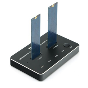 DARK DK-AC-DSDM2C Çift Yuvalı M.2 NVMe & M.2 SATA USB 3.2 Gen2 Type-C Bilgisayarsız (Offline) SSD Klonlama ve Docking Station