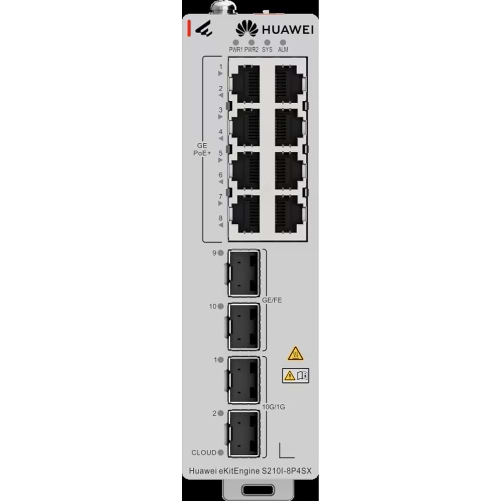 HUAWEI 12port PoE+ 240W 4xSFP Gigabit Yönetilebilir Switch eKIT S210I-8P4SX