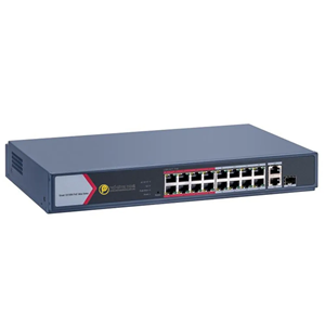 HIKVISION 16port PoE 230w 1-SFP 1-Uplink Gigabit Yönetilebilir Switch DS-3E1518P-EI