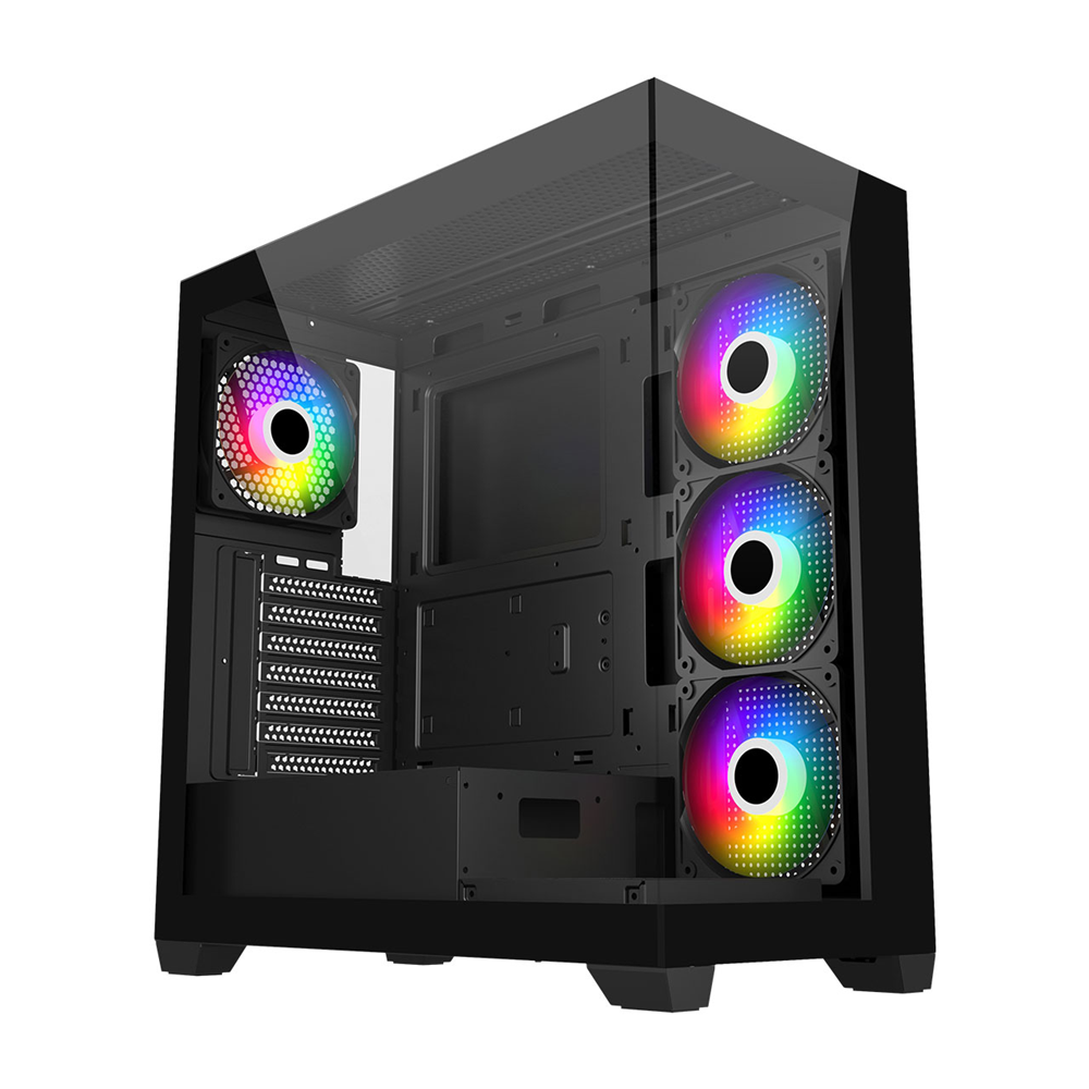 FSP 850W Gen5 M340 GAMING Siyah ATX Pc Kasası