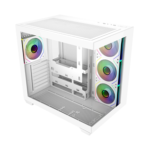 COOLERMASTER 850w 80+ GOLD ELITE 681 TG E681-WHNN85-S00 4-ARGB Fanlı Beyaz Gaming Mıd-Tower PC Kasası