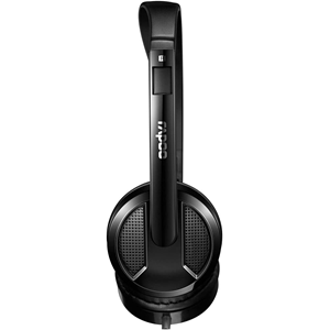 RAPOO H100 Kablolu Kulak Üstü Kulaklık - Mikrofonlu - 3.5mm - Siyah
