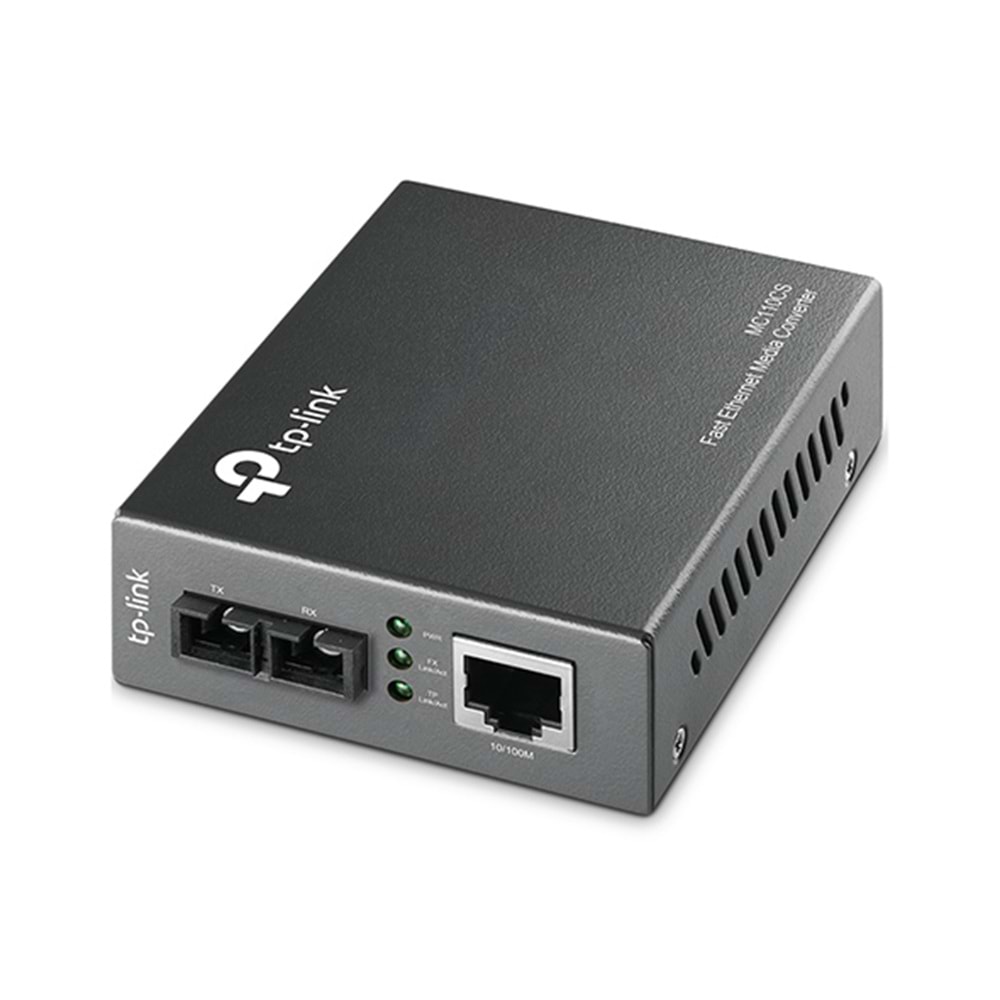 TP-LINK MC110CS 10/100Mbps Single-Mode SC/UPC 1310nm 20km Fast Ethernet Medya Dönüştürücü
