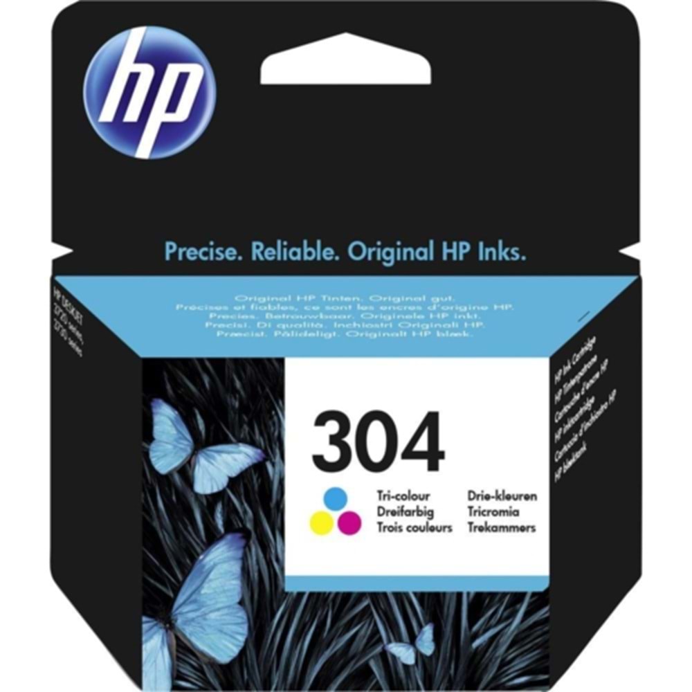 HP 304 Üç Renkli Mürekkep Kartuşu (N9K05AE)