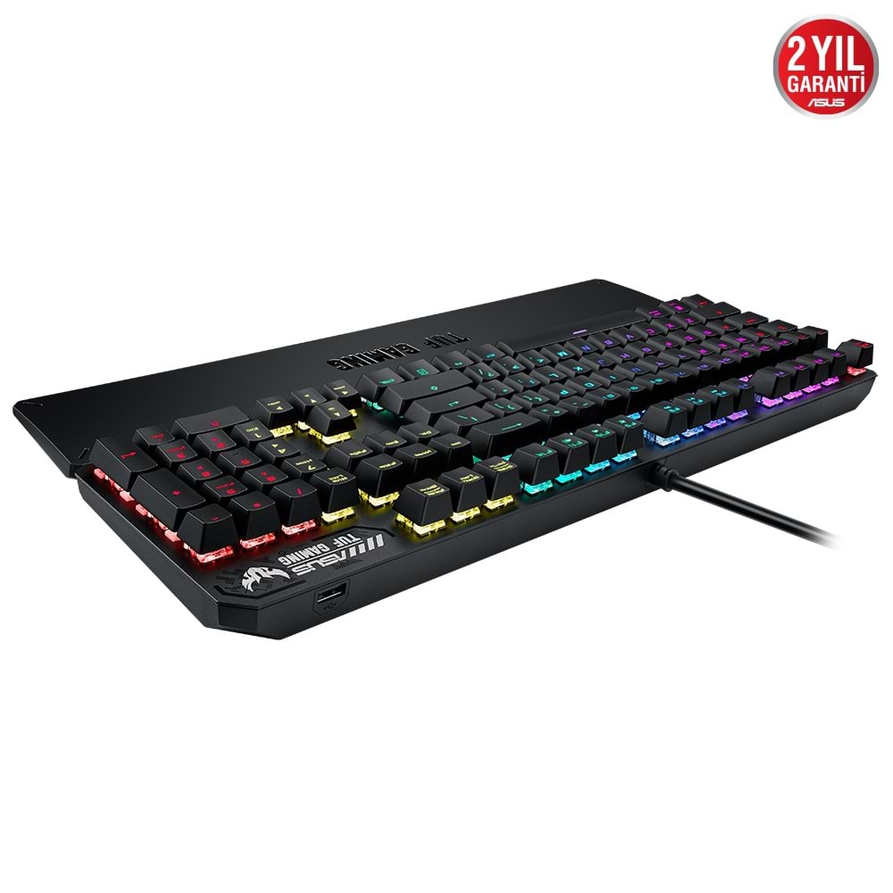 ASUS TUF GAMING K3 RA05 Red Mekanik RGB Aura Sync 1000Hz USB Gaming Klavye
