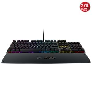 ASUS TUF GAMING K3 RA05 Red Mekanik RGB Aura Sync 1000Hz USB Gaming Klavye