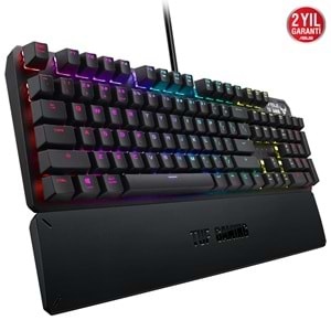 ASUS TUF GAMING K3 RA05 Red Mekanik RGB Aura Sync 1000Hz USB Gaming Klavye