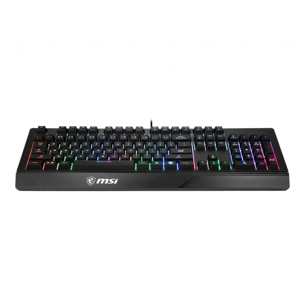 MSI Q TR Vigor GK20 RGB Ledli Sessiz Membran Siyah Oyuncu Klavyesi