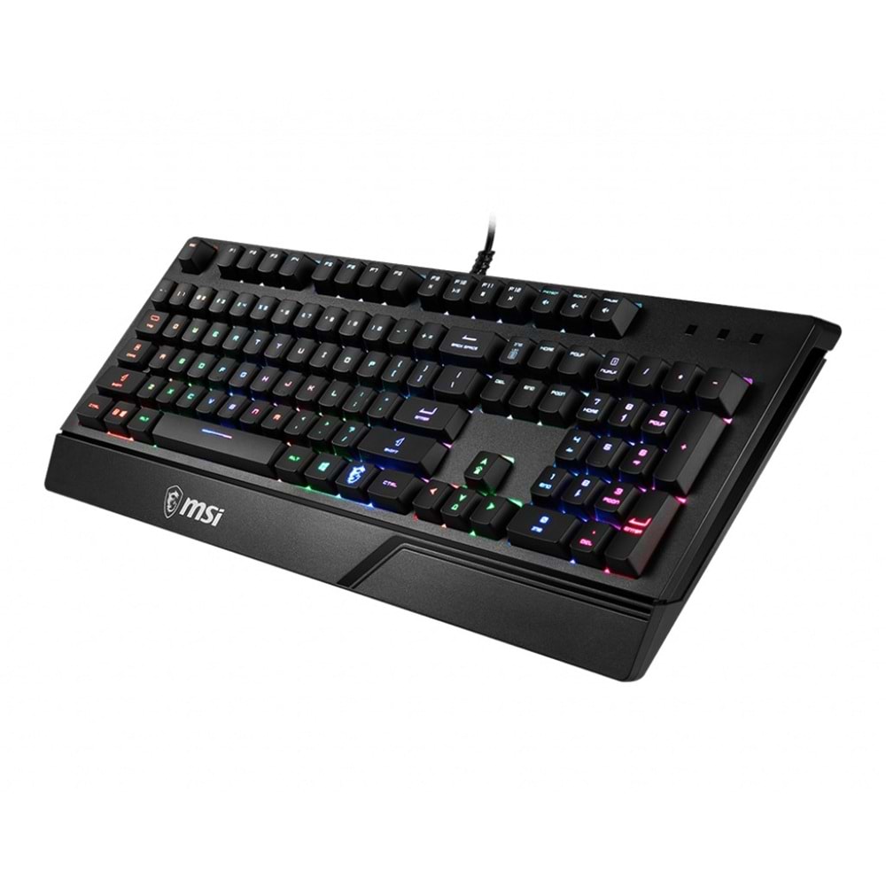 MSI Q TR Vigor GK20 RGB Ledli Sessiz Membran Siyah Oyuncu Klavyesi
