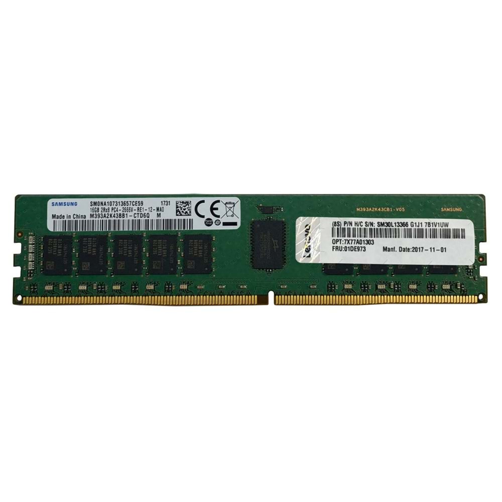 LENOVO 32GB TruDDR4 3200MHZ ECC RDIMM SUNUCU RAM ThinkSystem 4X77A08633