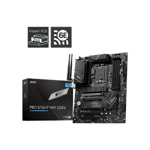 MSI PRO B760-P WIFI6E DDR4 HDMI-DP TYPEC PCIE 4.0 1700p ATX