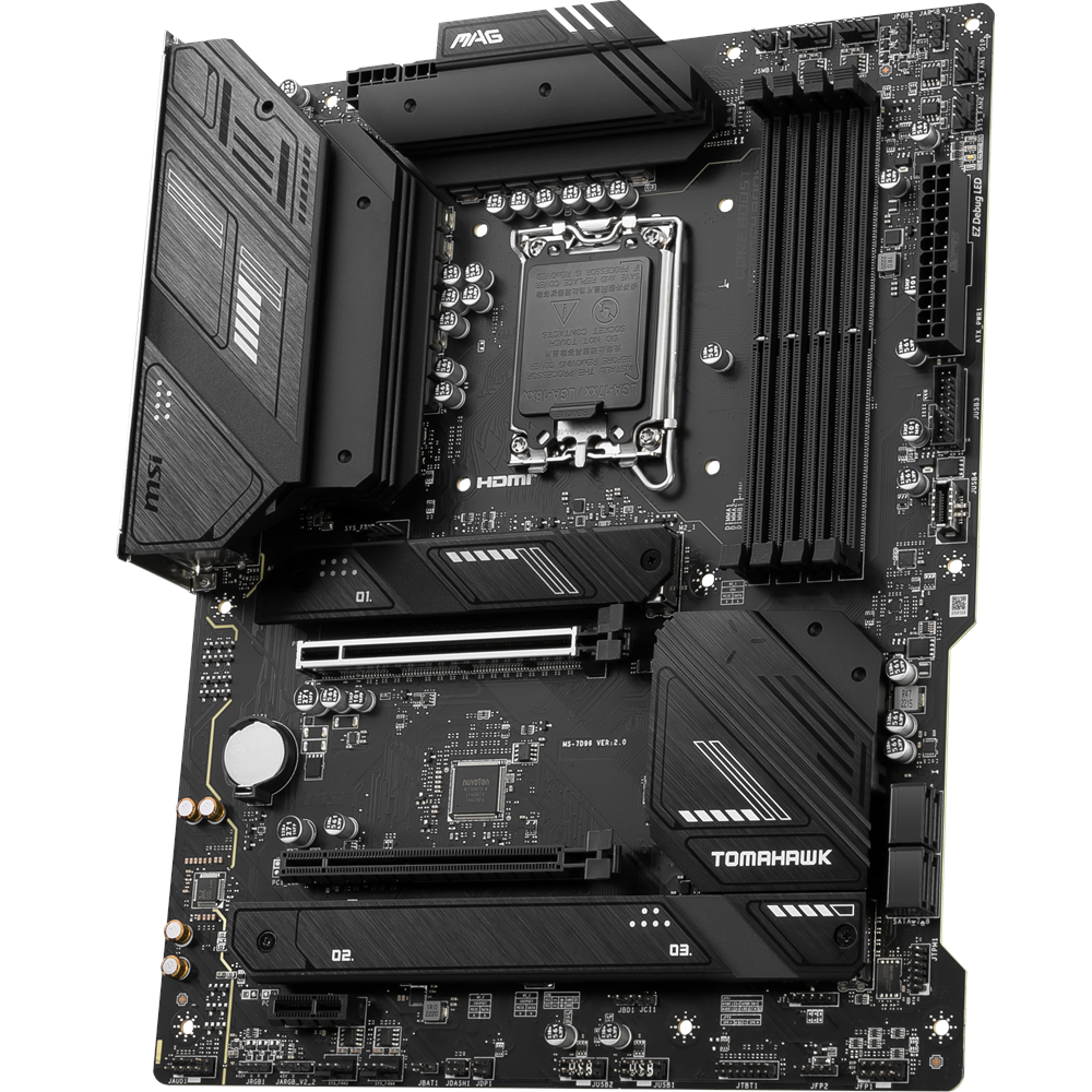 MSI MAG B760 TOMAHAWK WIFI6E DDR5 HDMI-DP TYPEC PCIE 4.0 1700p ATX